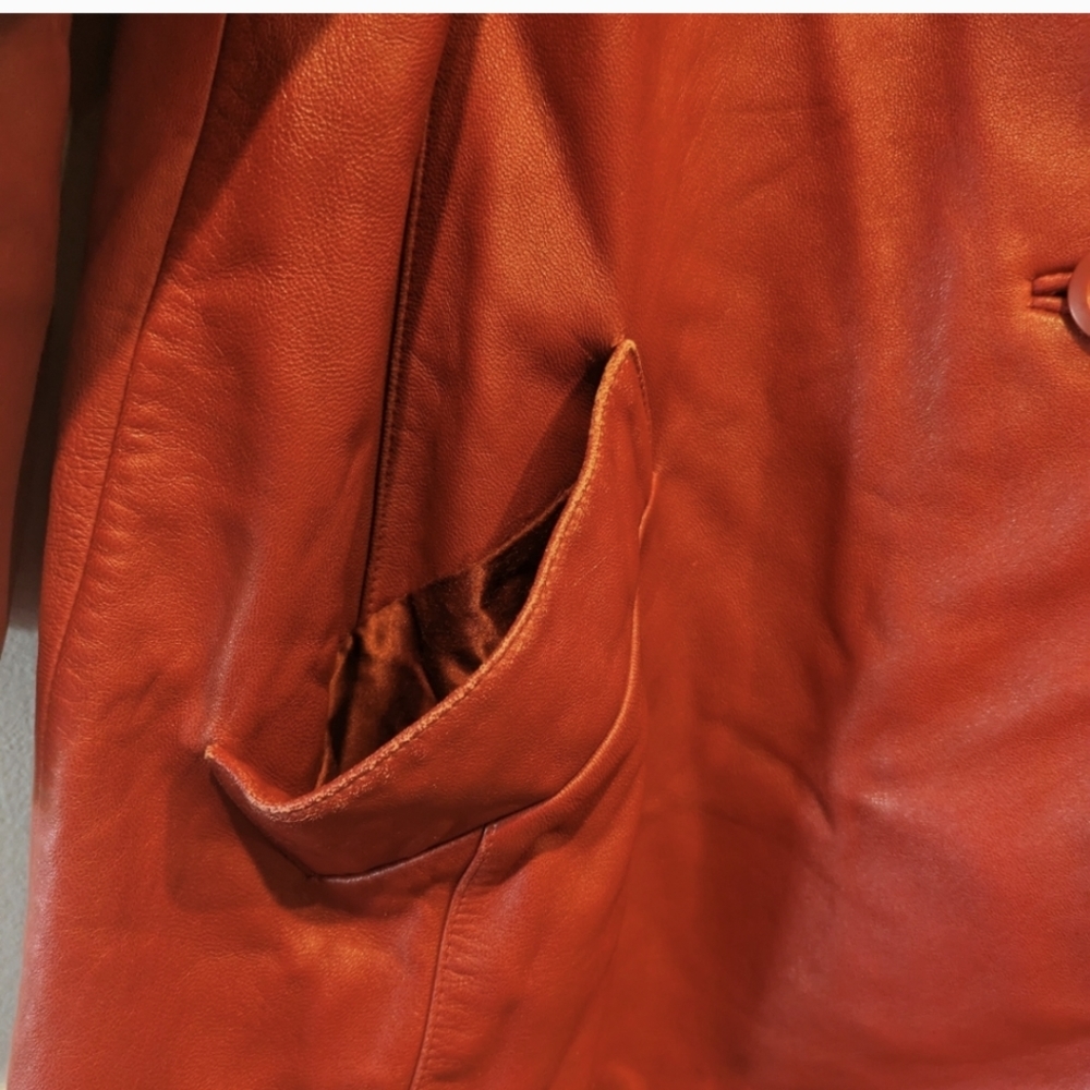 Valerie Stevens Red Leather Jacket - Picture 2 of 7